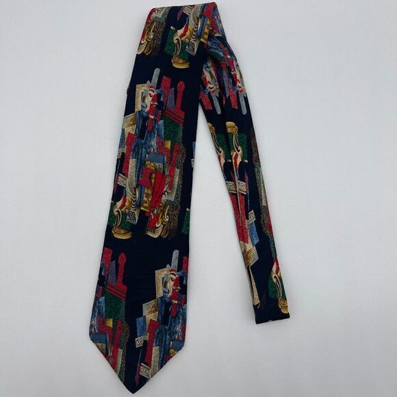 Picasso Collection Tie "Man with a Pipe 1915" Silk - Picture 4 of 8